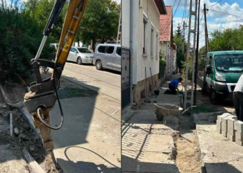 Új térköves járda épül a Fő utca alsó szakaszán!