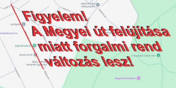 Tovább folytatódik a Megyei út felújítása.