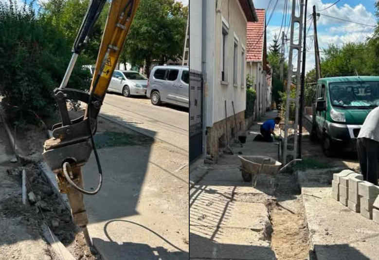 Új térköves járda épül a Fő utca alsó szakaszán!